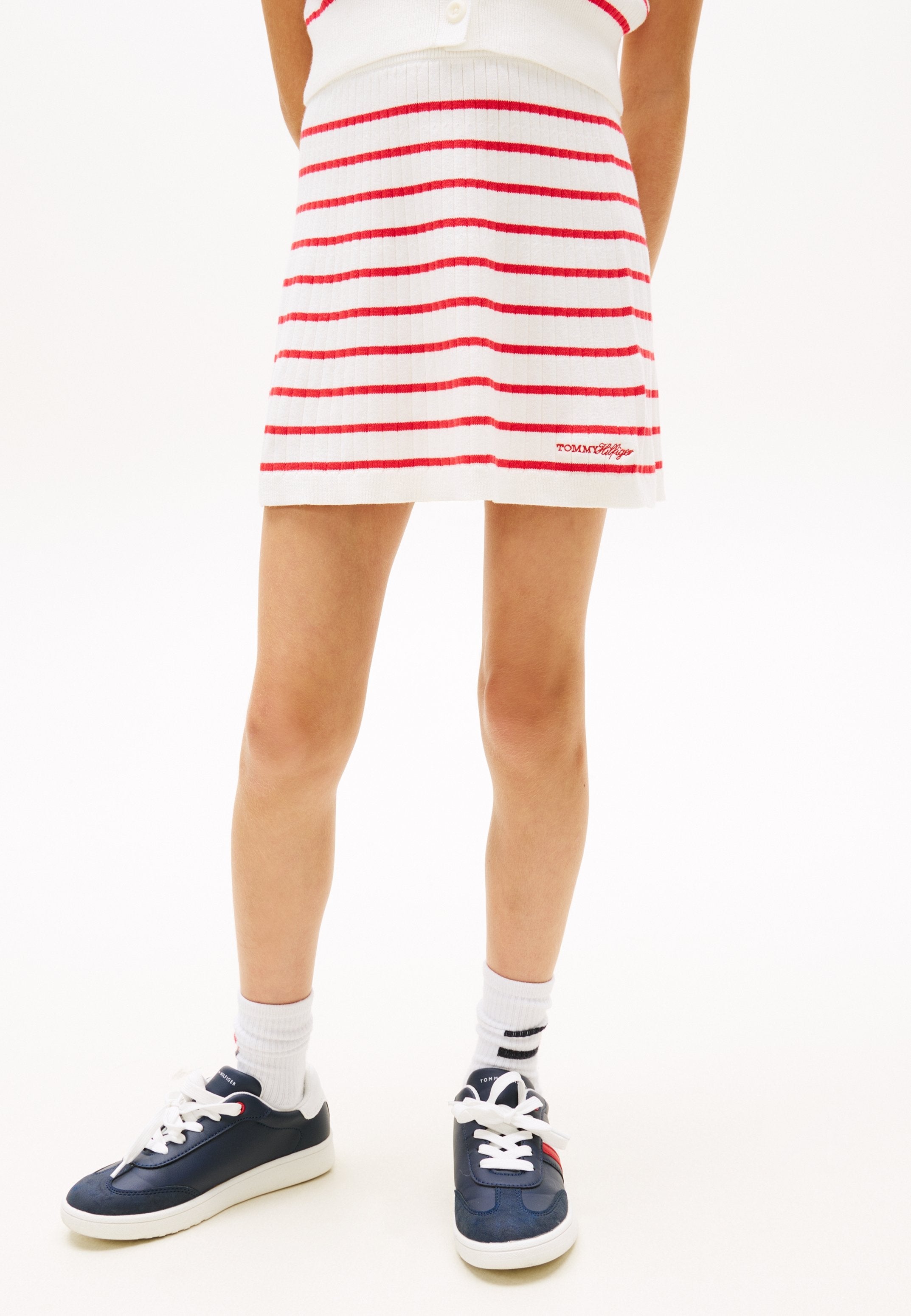 LOGO EMBROIDERY RIB-KNIT SKIRT Media 4