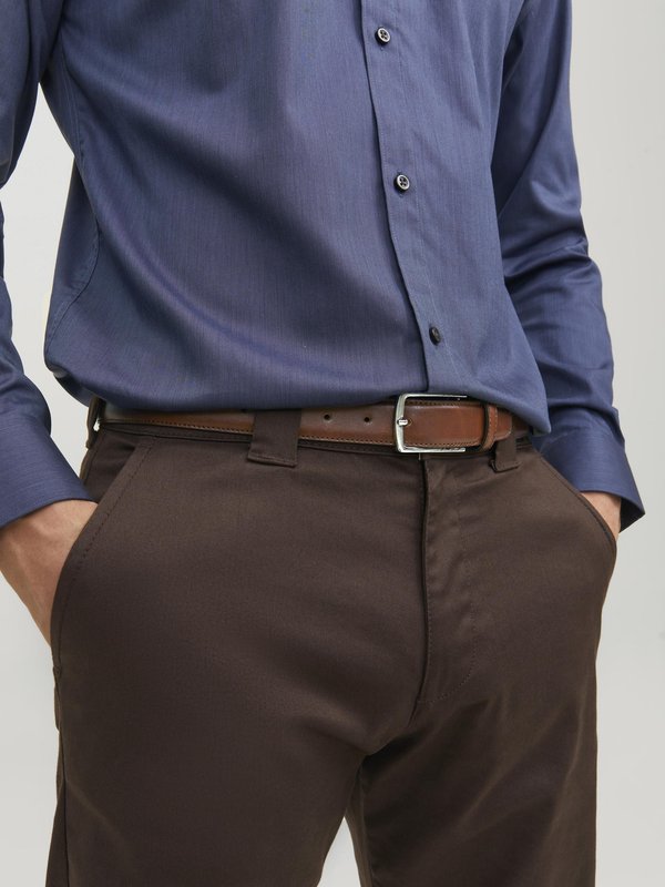 Jack & Jones JACCHRISTOPHER - Belt - cognac