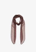 Bershka FLORAL PRINT - SCARF - Scarf - dark brown