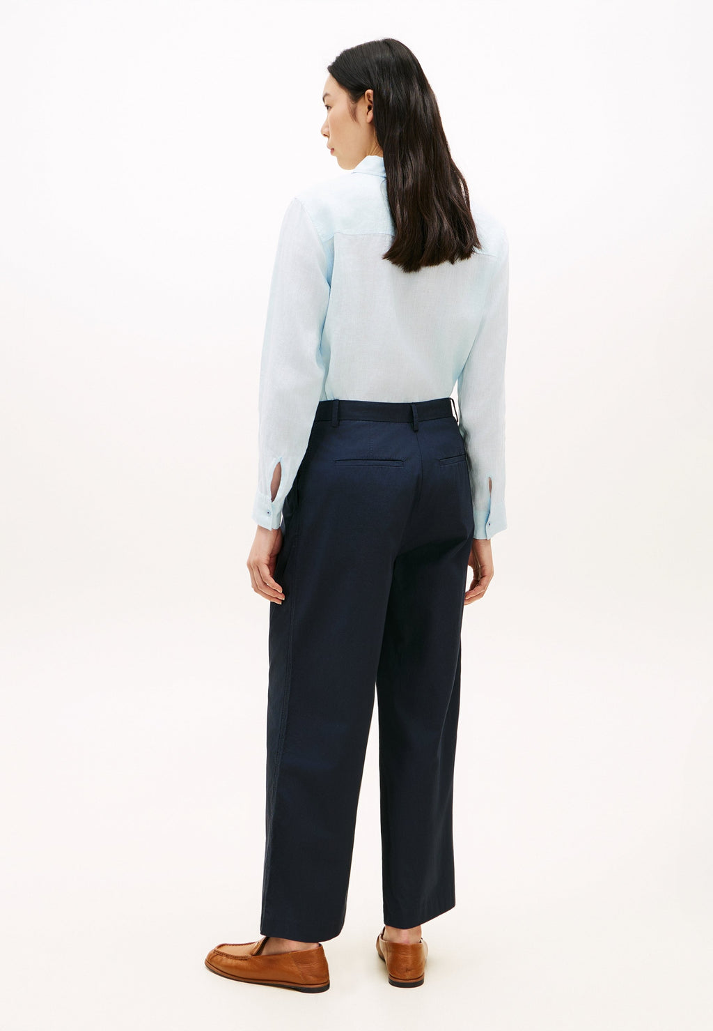 WASHED WIDE LEG TROUSERS Media 4
