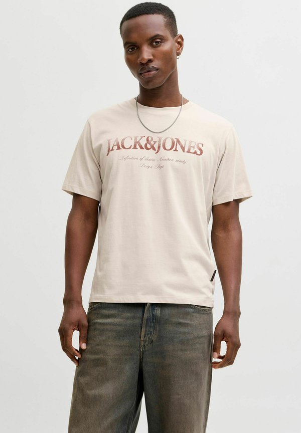 Jack & Jones T- - Print T-shirt - moonbeam