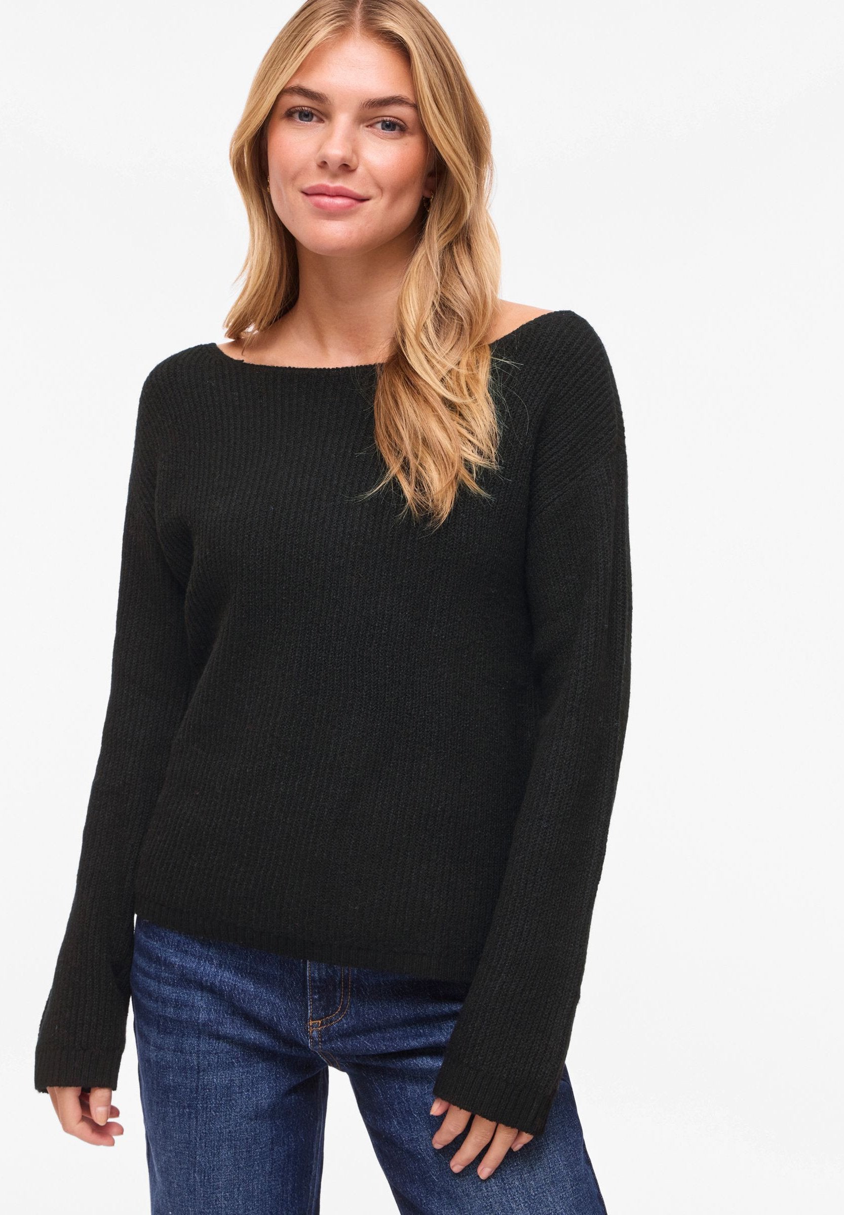 VILA Knitted VIVERIETY boatneck