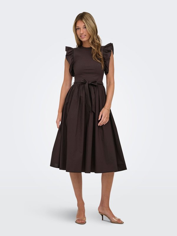 ONLY ONLAVALORA Long - Day dress - black coffee