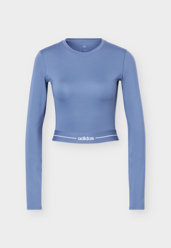 adidas Performance HYPERGLAM CROPPED LONG SLEEVE - Long sleeved top - preloved ink