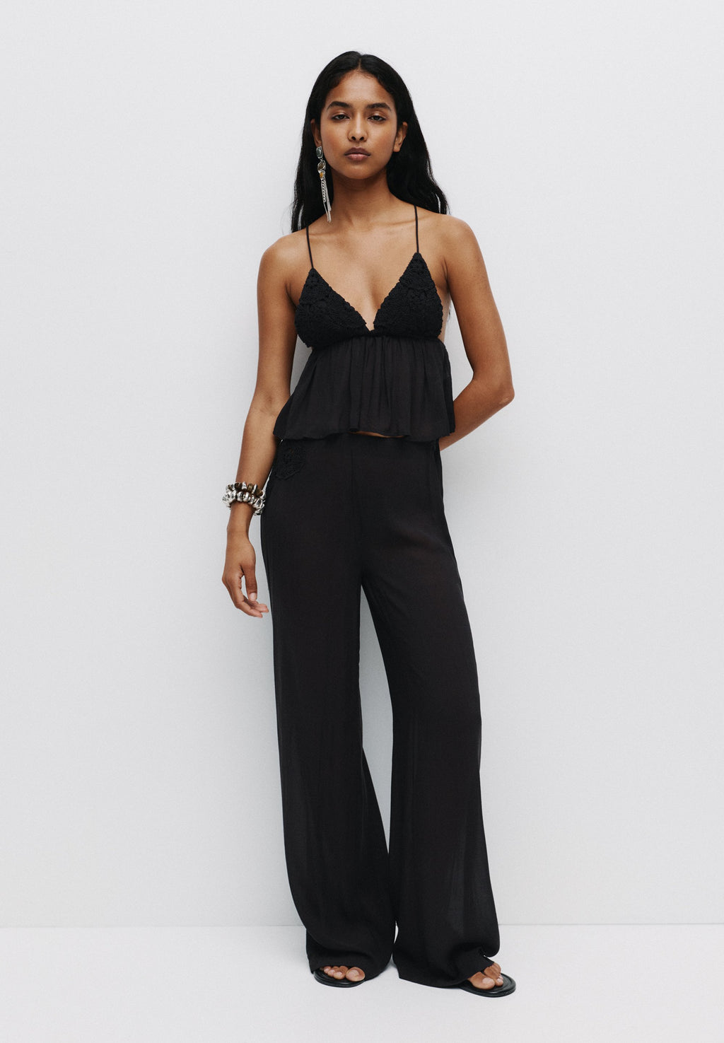 PULL&BEAR RUSTIC EMBROIDERED