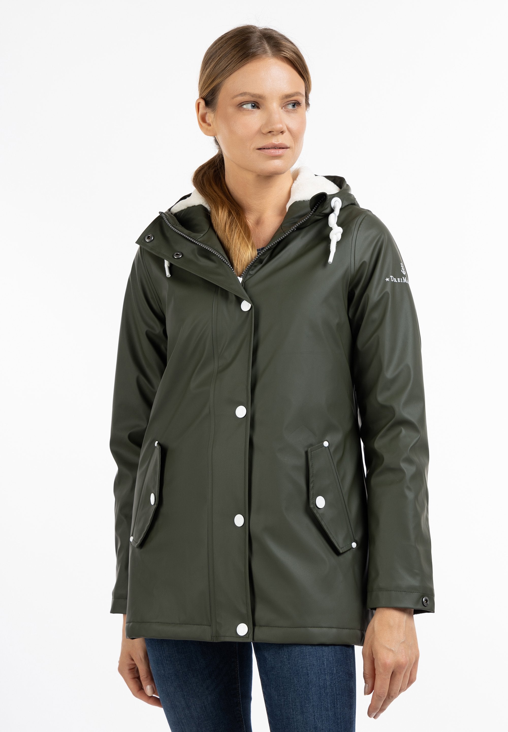 DreiMaster DREIMASTER REGENJACKE MIT WEBPELZFUTTER DRYMASTER
