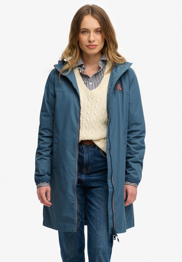 Superdry & Co LONGLINE TRI - Parka - dry slate blue