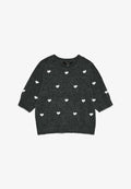 Vero Moda VERO MODA STRICKPULLOVER VMDOFFY PULLOVER - Print T-shirt - dark grey melange