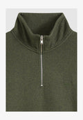 Levi's® ORIGINAL HM QUARTER ZIP WINETASTING HTR - Sweatshirt - winetasting htr - browns