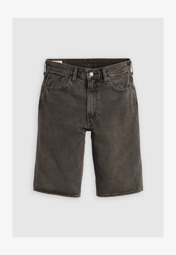 Levi's® 478® BAGGY SHORTS - Denim shorts - black denim