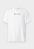 Tommy Hilfiger BRAND LOVE SMALL CENTER TEE - Basic T-shirt - white