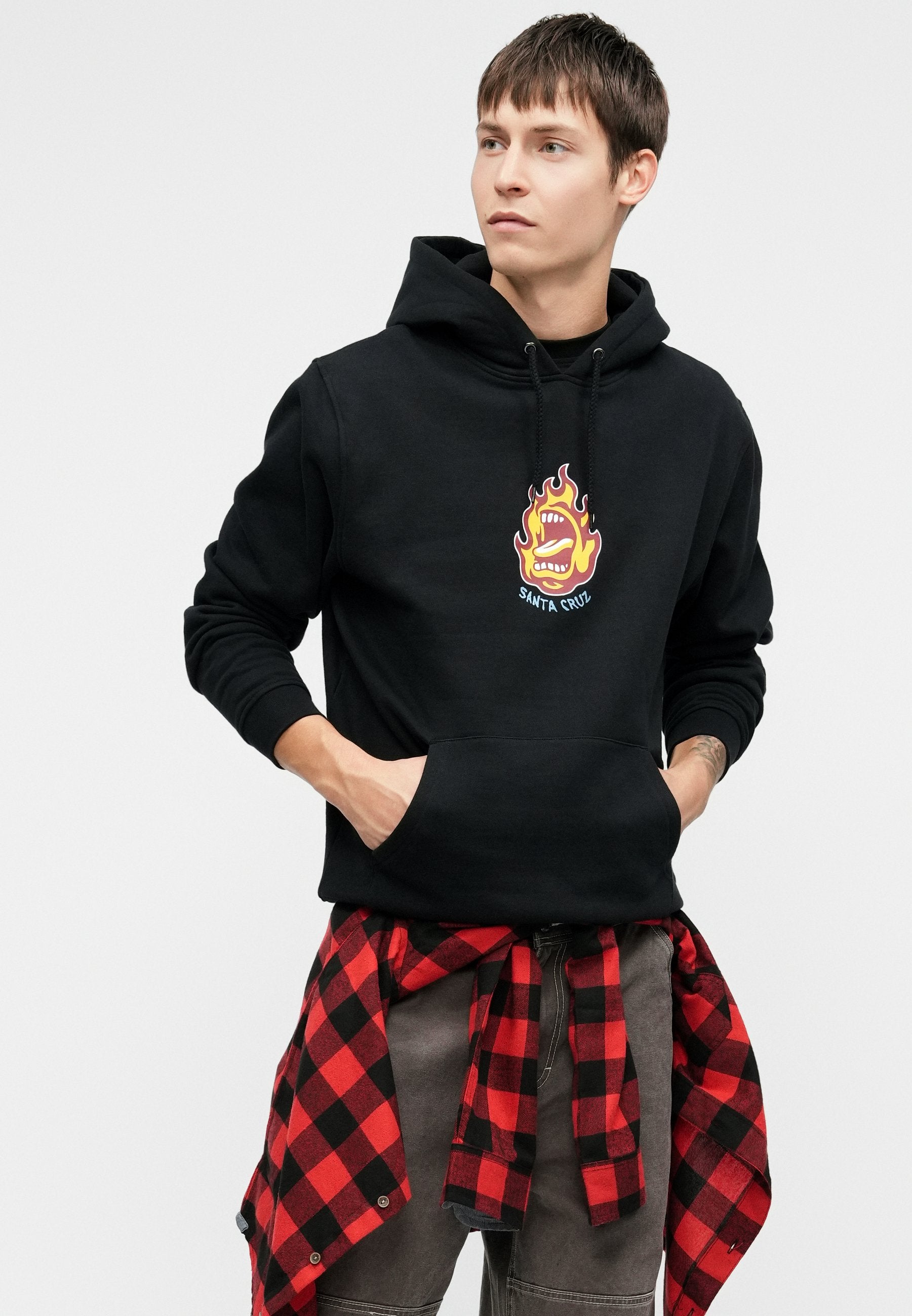Santa Cruz SCREAMING FLAME FRONT HOOD UNISEX