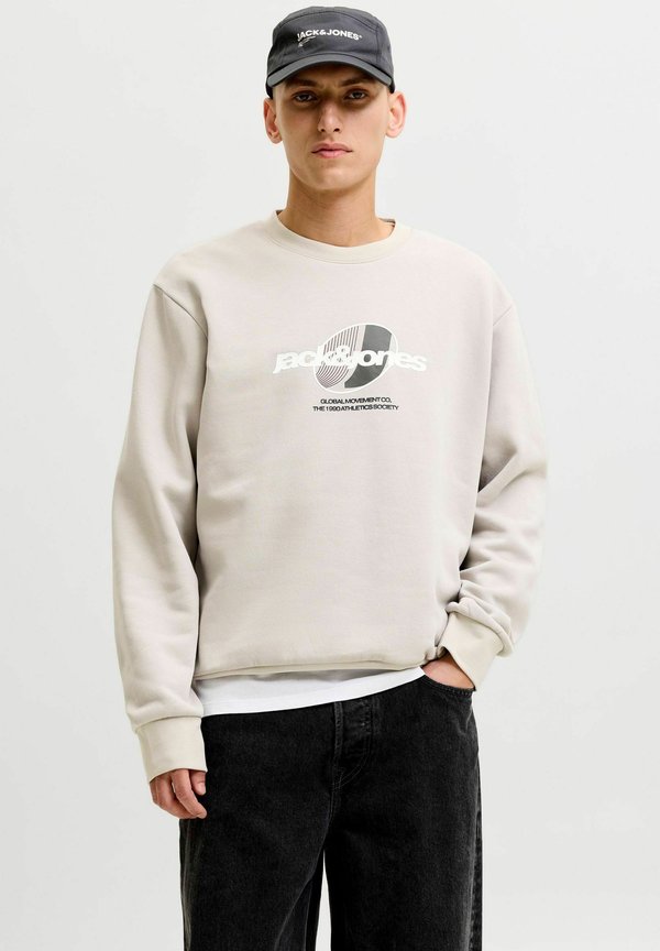 Jack & Jones JCOCLUB BRANDING CREW NECK - Sweatshirt - dove