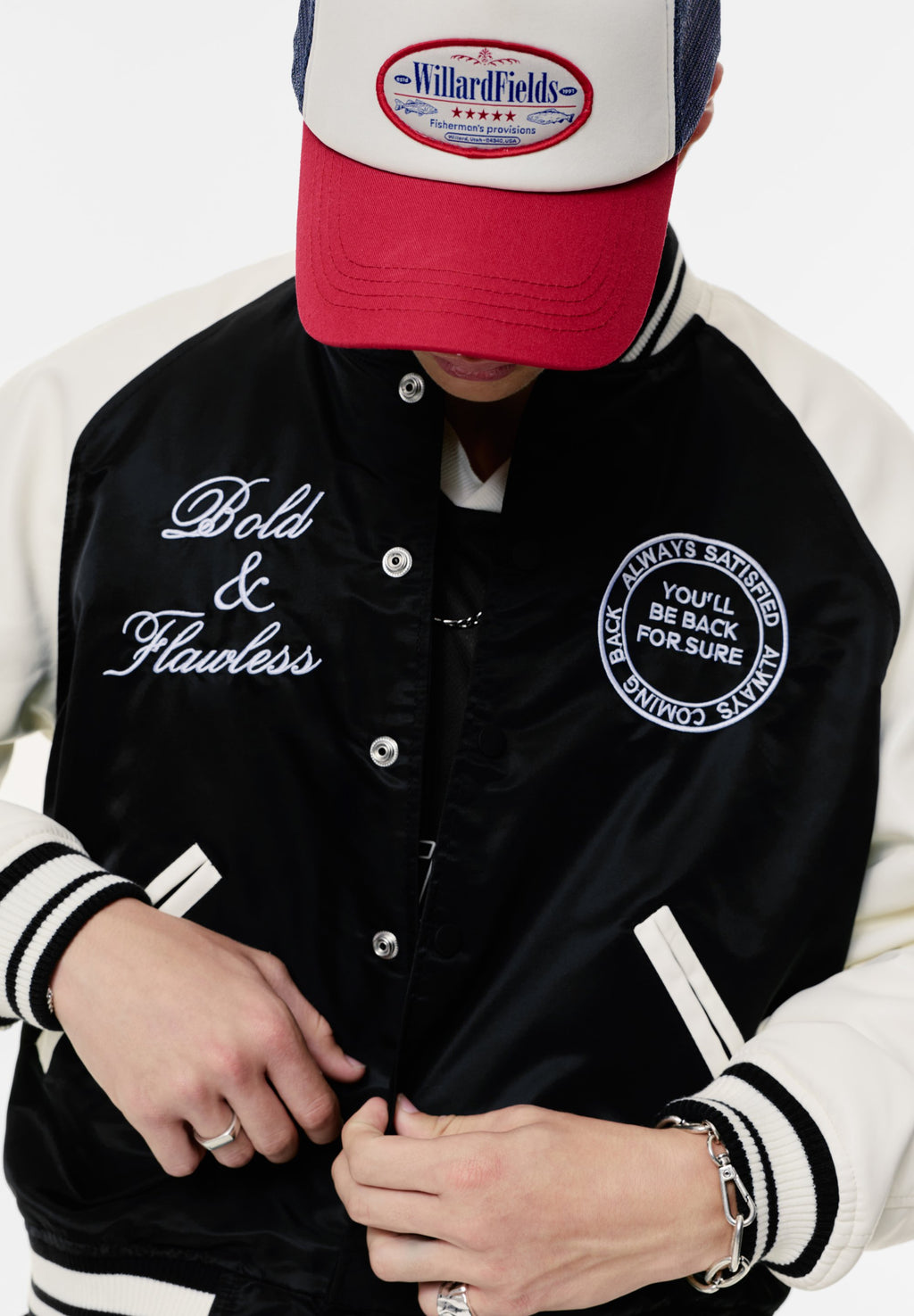 PULL&BEAR EMBROIDERED VARSITY