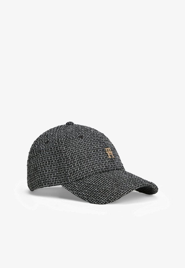 Tommy Hilfiger TH ELEVATED CHIC BOUCLE CAP - Cap - black