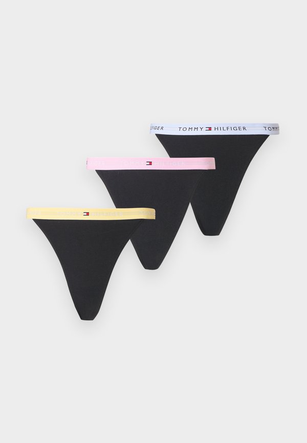 Tommy Hilfiger 3 PACK - Thong - citronella/lilac/classic pink