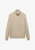 Mango WITH ZIPPER COLLAR - Jumper - beige