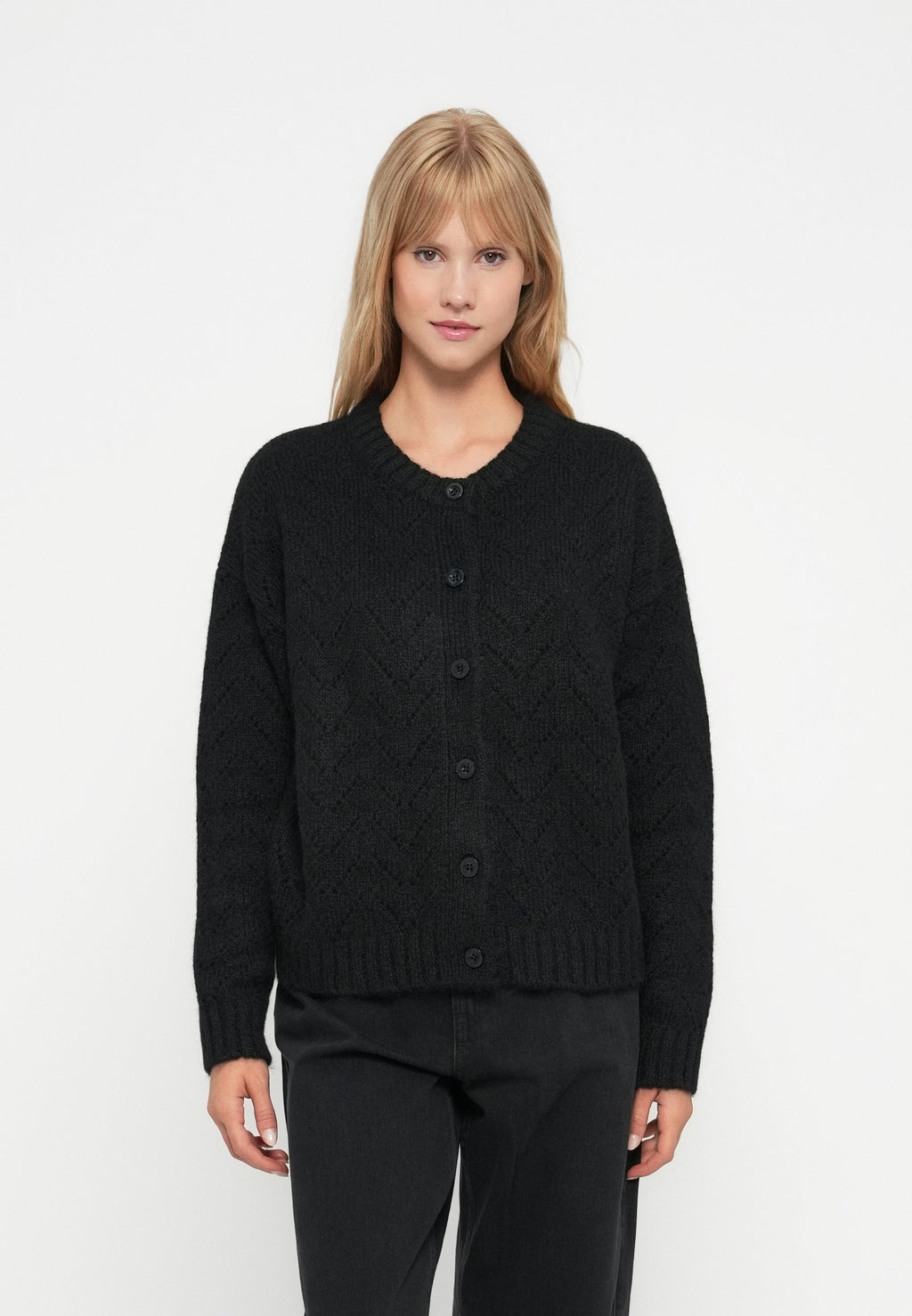 GAP FUZZY TEXTURE CARDI