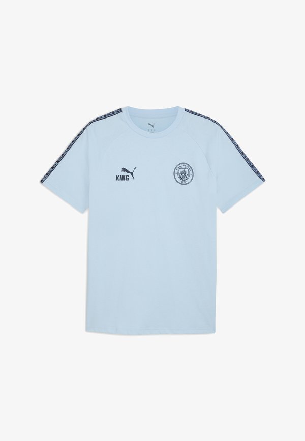 Puma MCFC KING TEE - Club wear - silver sky-deep navy