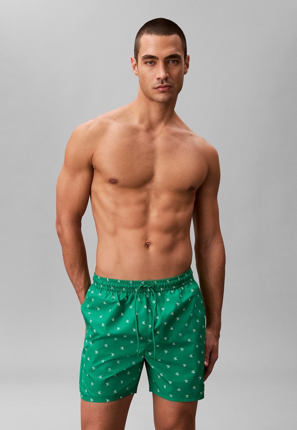 Calvin Klein Swimwear MEDIUM DRAWSTRING COVERED WAISTB - ICON SWIM - Swimming shorts - diamond logo mardi gras