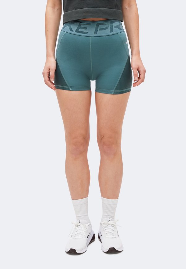Nike Performance SCULPT SHORT  - Leggings - mineral slate/faded spruce/white