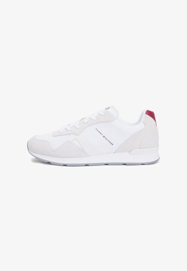 Tommy Hilfiger MIXED TEXTURE CLEAT RIPSTOP TRAINERS - Trainers - white