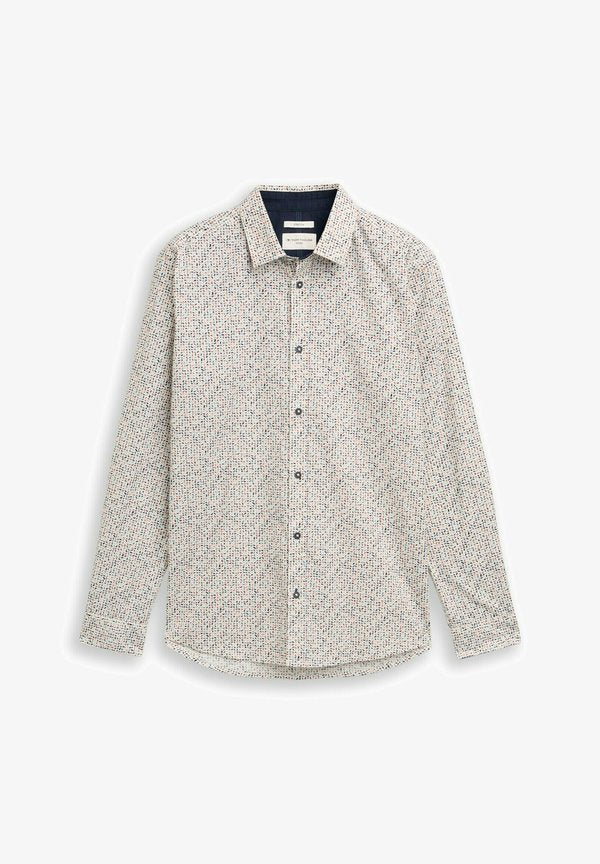 TOM TAILOR MIT MUSTER - Shirt - white abstract design