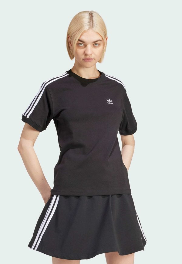 adidas Originals 3 STRIPE  - Print T-shirt - black