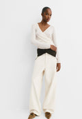 PULL&BEAR SURPLICE WITH FLOWERS