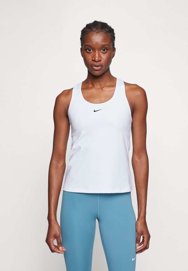 Nike Performance SWOOSH - Top - white/stone mauve