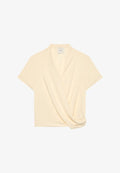Calvin Klein DRAPED WRAP - Blouse - vanilla custard
