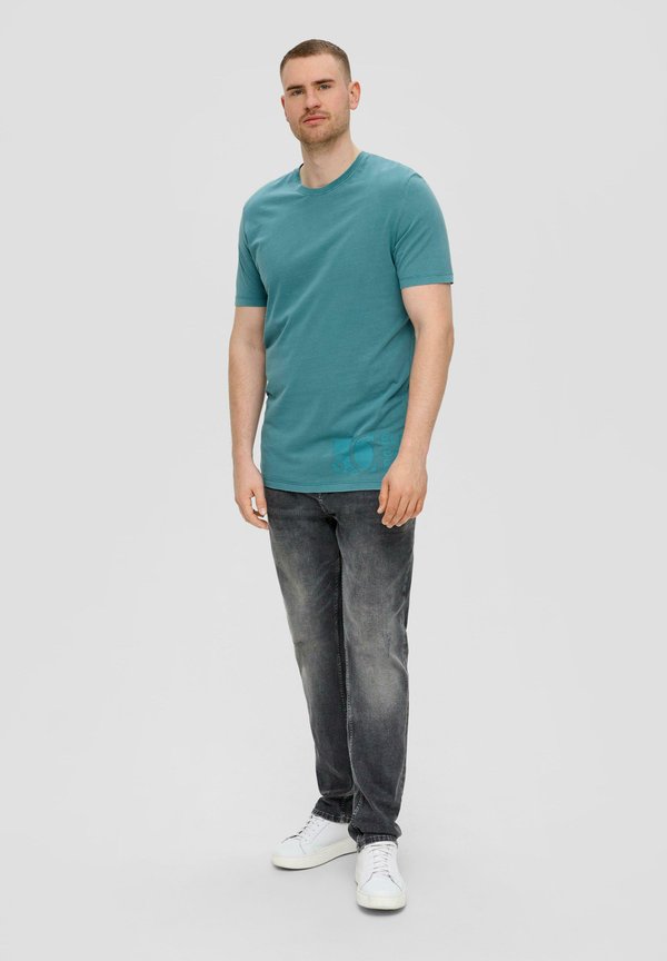 s.Oliver MIT LOGO PATCH - Basic T-shirt - petrol