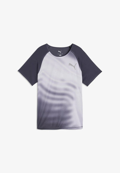 Puma W LIGHTSPEED GRAPHIC SS - Sports T-shirt - inky depths