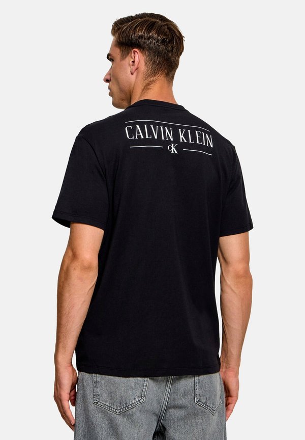 Calvin Klein Jeans SS 30S EU CALVIN KLEIN BACK GRAP - Print T-shirt - black