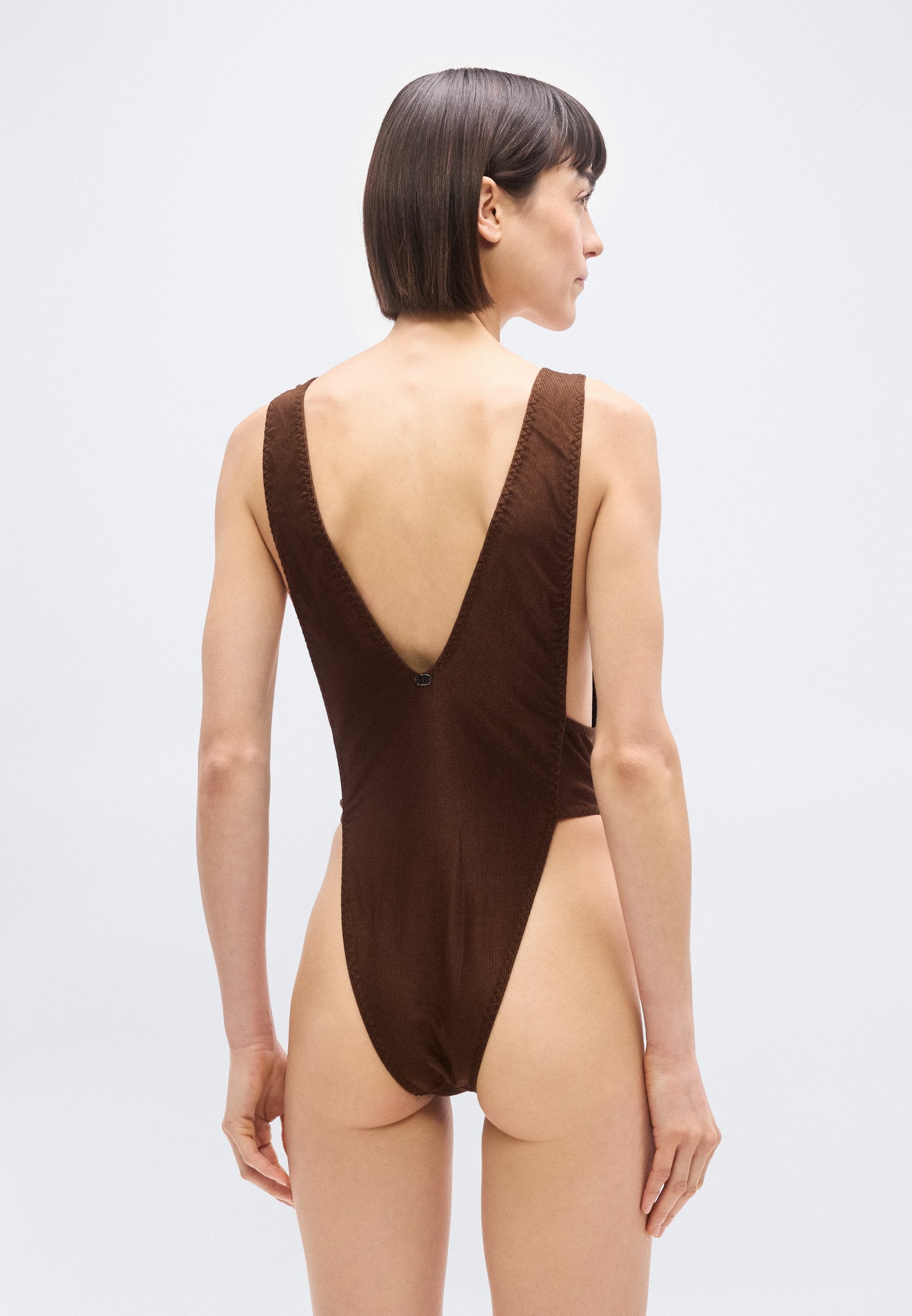 ADRIANA DEGREAS HIGH LEG SWIMSUIT