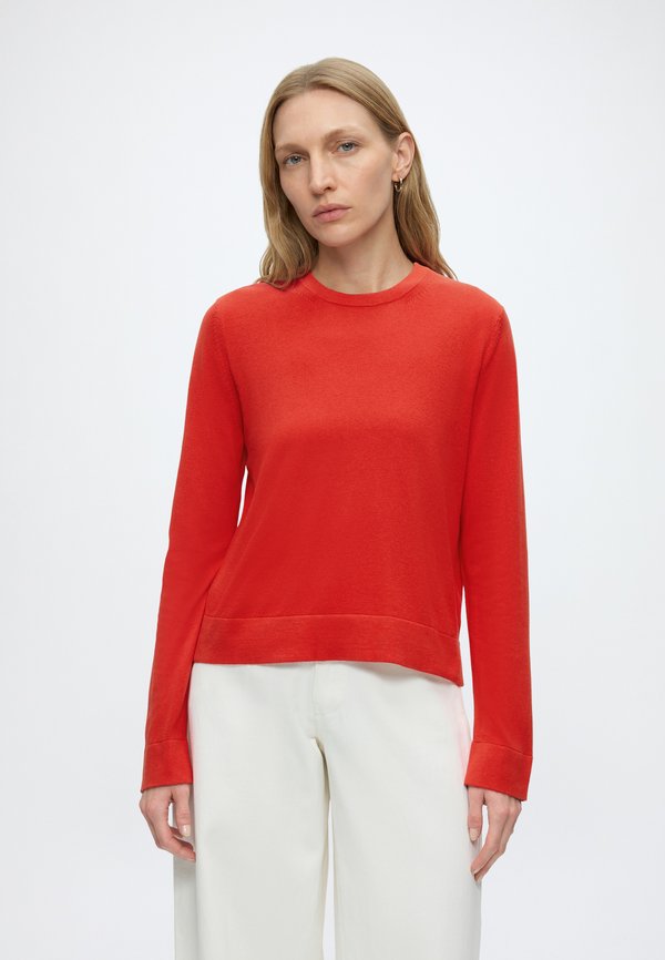 TOM TAILOR SILK BLEND JUMPER - Jumper - soft scarlet red