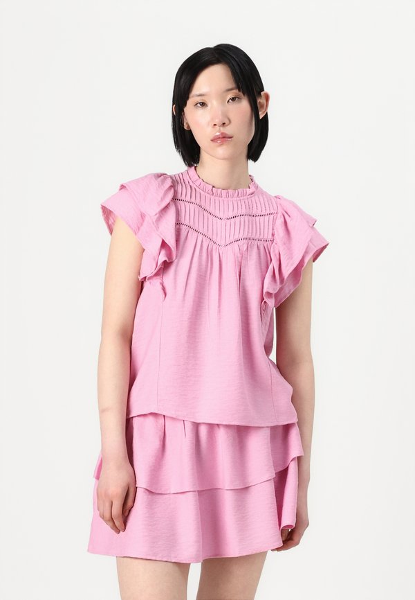 Vero Moda VMSUN FRILL - Blouse - bonbon