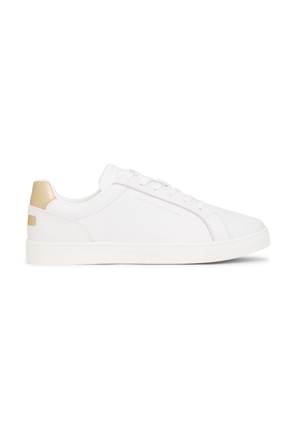 Tommy Hilfiger METALLIC HEEL LEATHER CUPSOLE TRAINERS