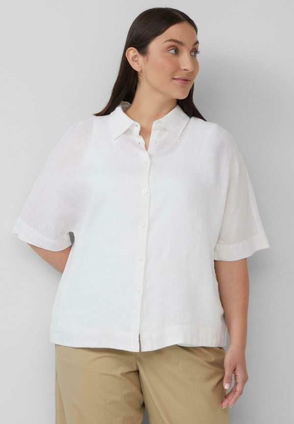 s.Oliver Button-down blouse - weiß