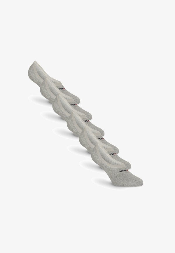 Fila GHOST SOCKS UNISEX 6 PACK - Invisible socks - grey