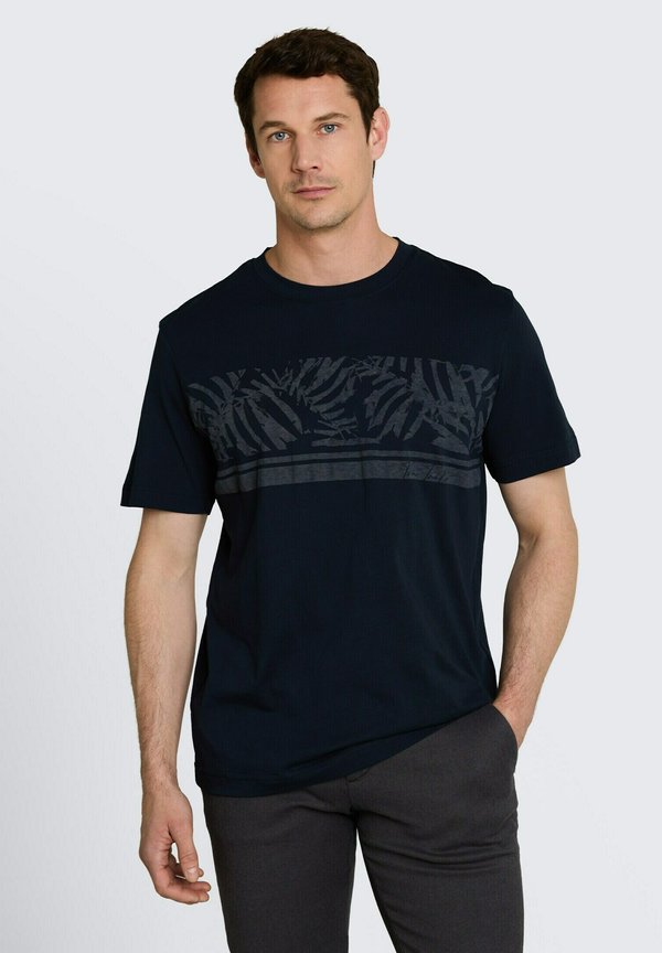 TOM TAILOR TOM TAILOR T-SHIRT T-SHIRT MIT INSIDE-OUT PRINT - Print T-shirt - sky captain blue