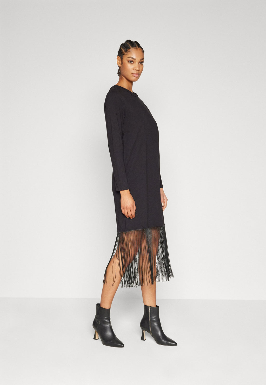 Pieces PCLINE FRILL DRESS