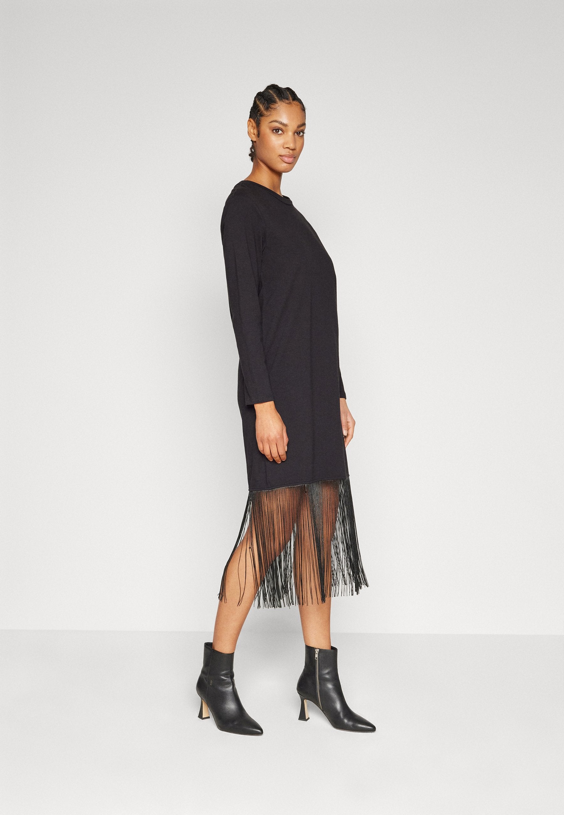 Pieces PCLINE FRILL DRESS