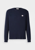 Calvin Klein Jeans WAFFLE LABEL TEE - Long sleeved top - dark sapphire