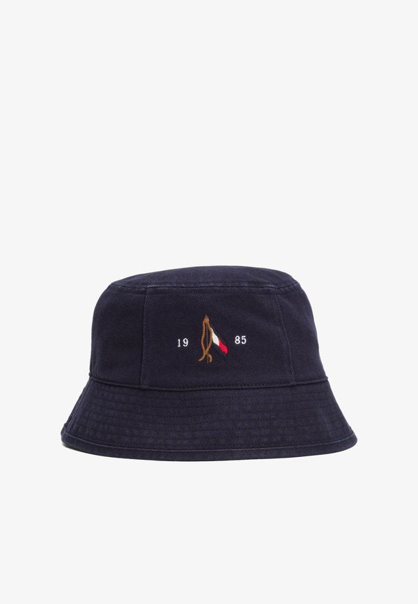 Tommy Hilfiger SEASONAL FLAG WASH BUCKET HAT - Hat - blue