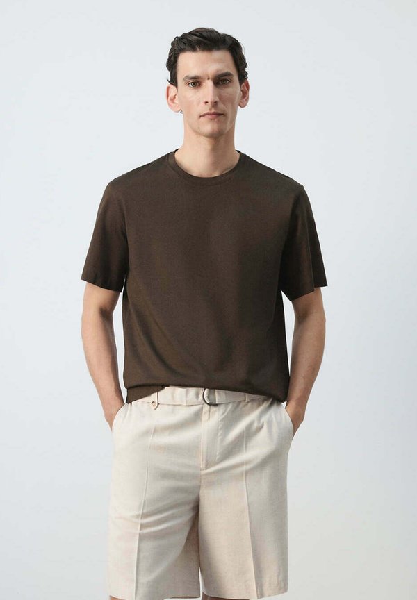 Mango ADULT - Basic T-shirt - brown