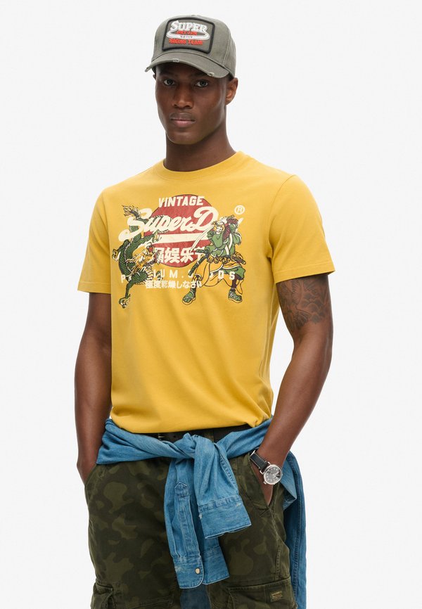 Superdry & Co TOKYO GRAPHIC  - Print T-shirt - oil yellow