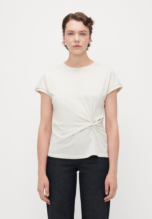 Vero Moda Tall VMGANAS O NECK  - Print T-shirt - birch