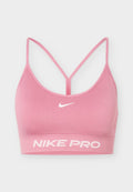 Nike Performance BRA - Light support sports bra - peony/white