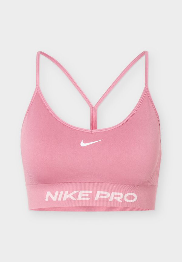 Nike Performance BRA - Light support sports bra - peony/white